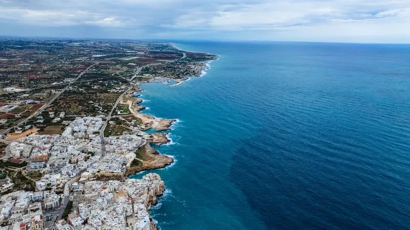 Costa della Puglia vista dall'alto